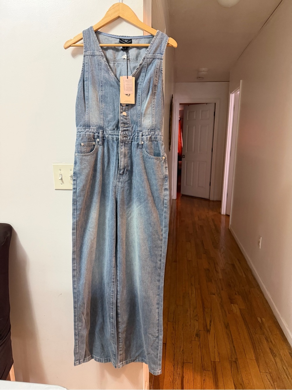 Sincerely Jules Light Blue Denim Jumpsuit - Picture 5 of 5